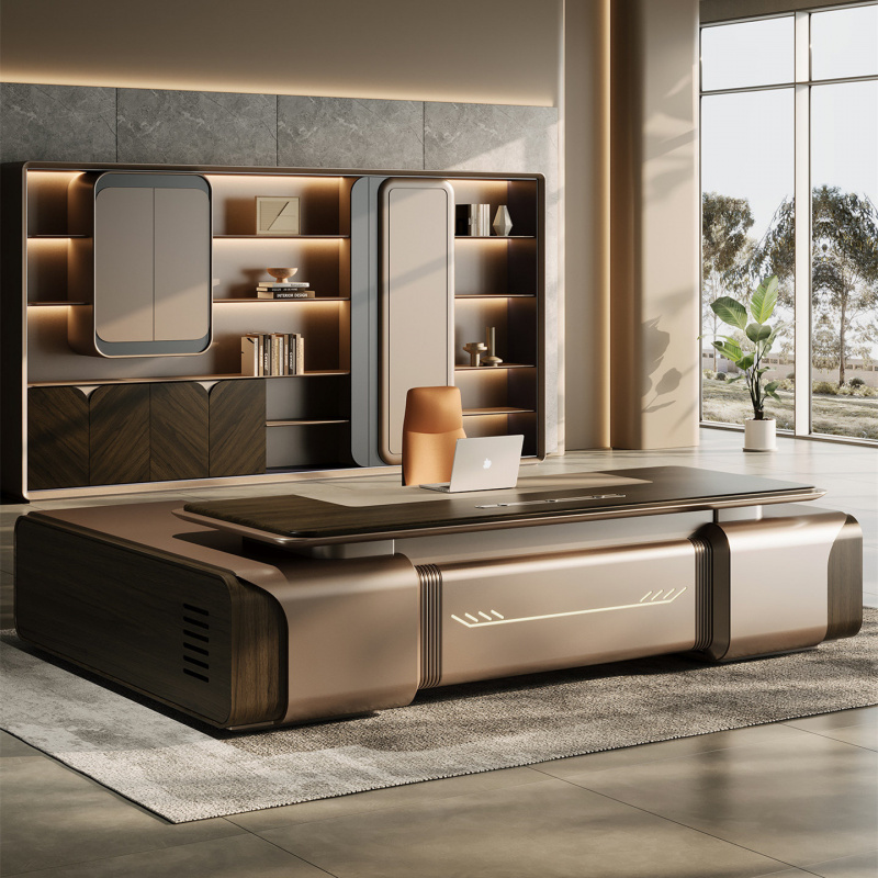 Xh Office Furniture - طقم كراسي، مكتب تنفيذي بسيط وعصري