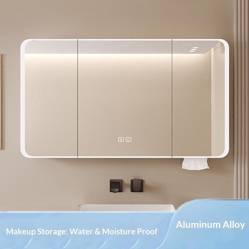 Wall Organizer Pocket - مرآة حمام ذكية LED مثبتة على