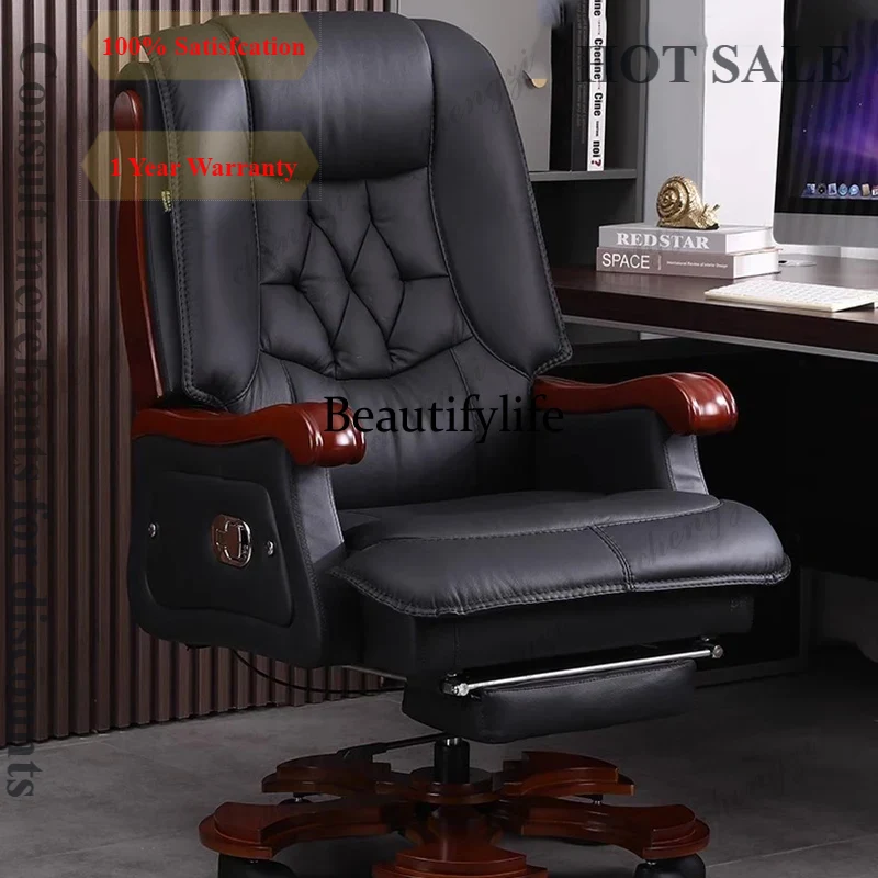 Office Furniture First - كرسي مكتب جلدي R134 من جلد