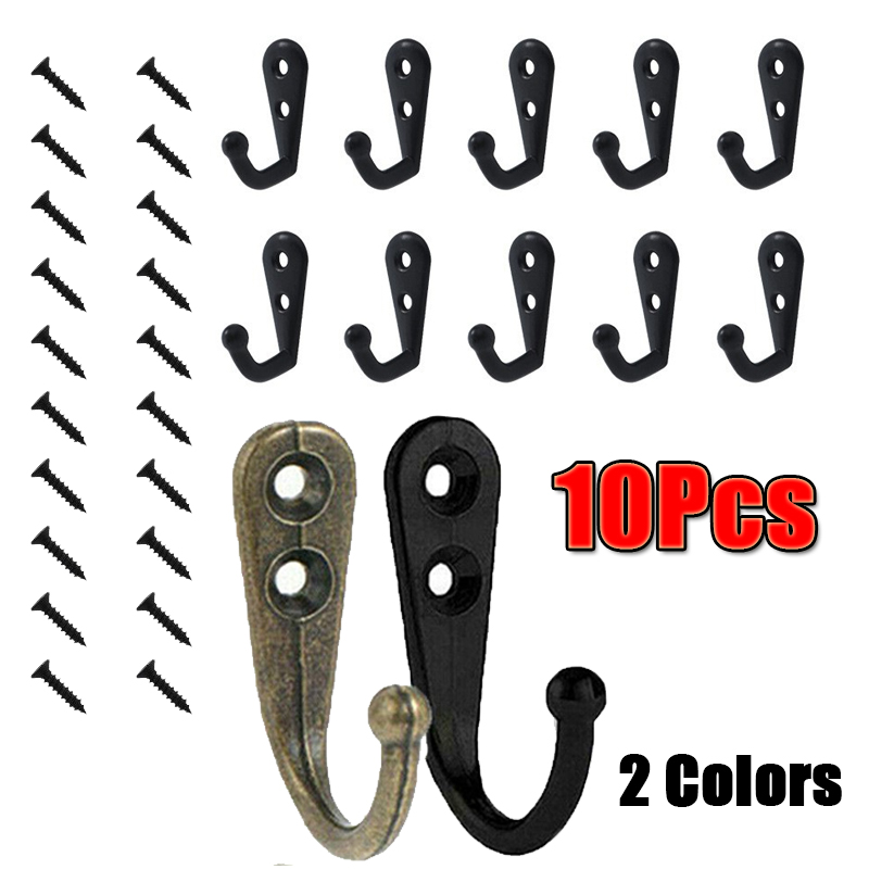 Wall Organizer Pocket - 10 قطع خطافات تعليق جدارية معدنية