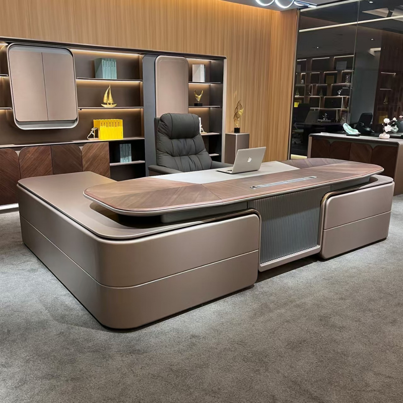 Xh Office Furniture - طقم كراسي، مكتب تنفيذي بسيط وعصري