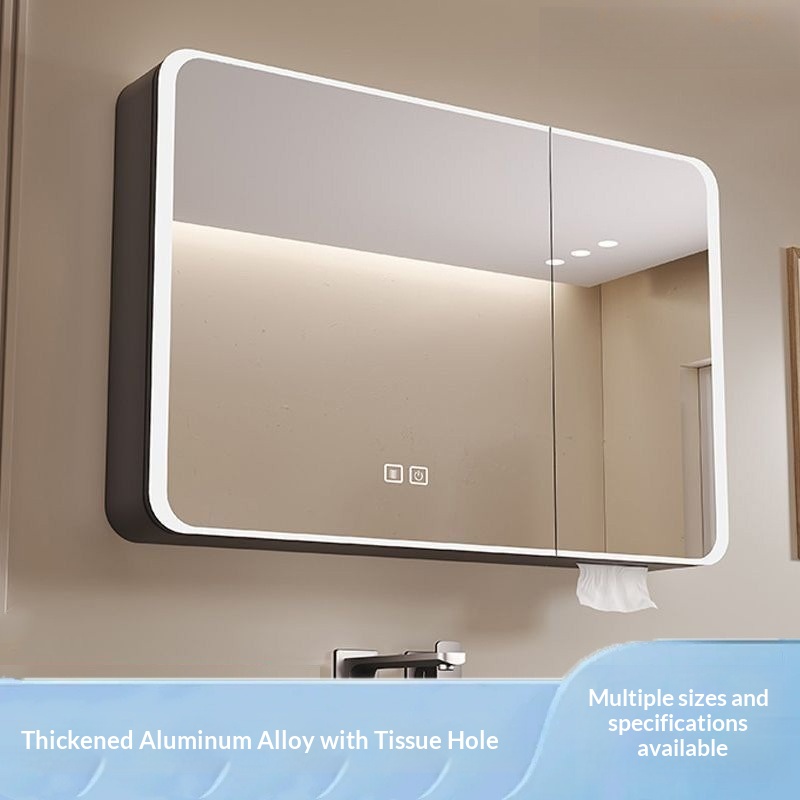 مرآة حمام ذكية LED مثبتة على ا - مراجعة Wall Organizer Pocket وسعره