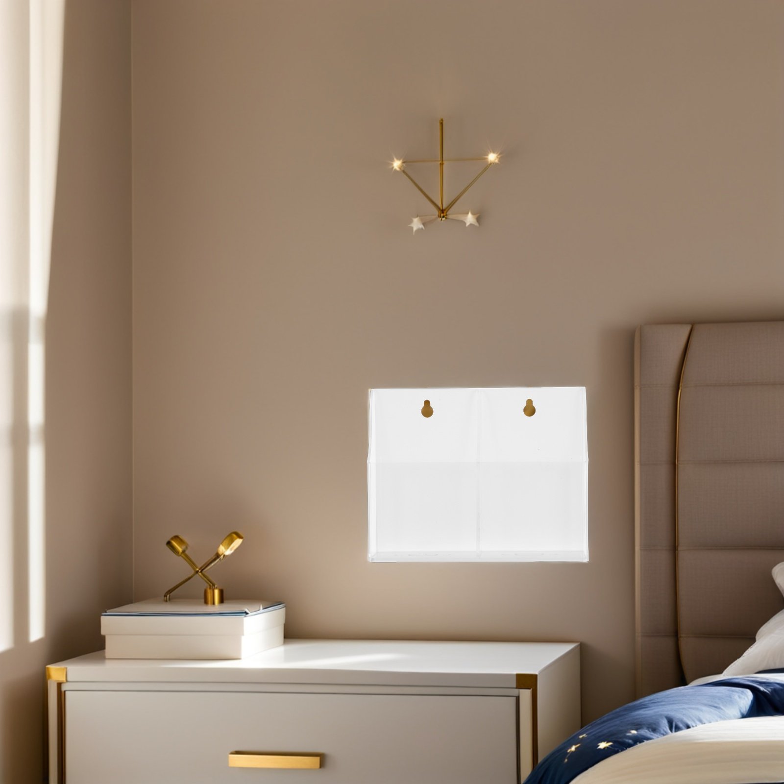 حامل جهاز تحكم عن بعد شفاف من  - مراجعة Wall Organizer Pocket وسعره