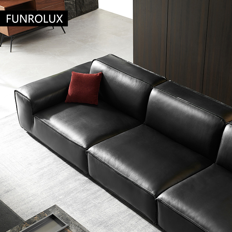 أريكة كبيرة من جلد البقر الأسو - مراجعة Office Furniture First وسعره
